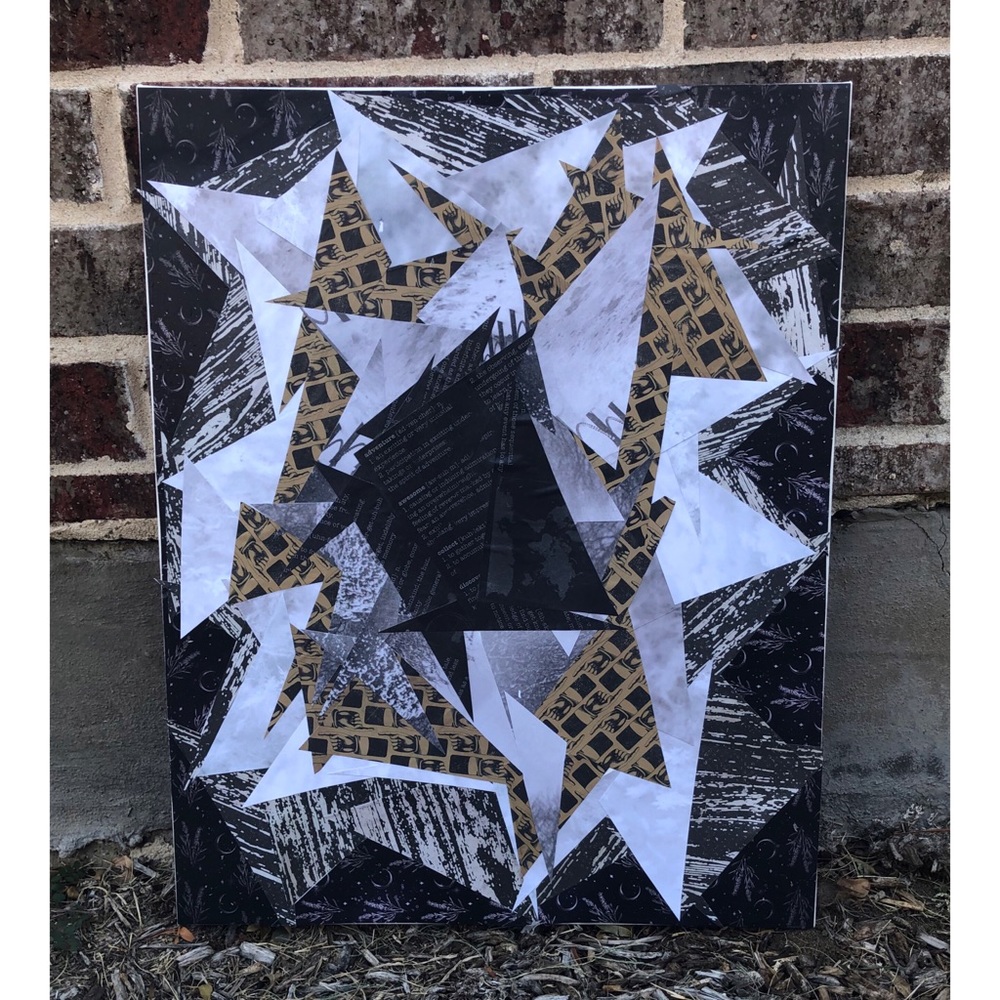 ✨Original Handmade Abstract Collage on Canvas✨